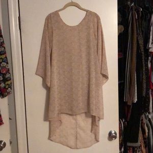 Floral shift high low dress